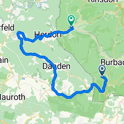 Lange Radrunde von Burbach nach Neunkirchen