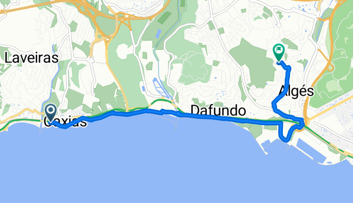 Brief bike tour from Oeiras to Algés