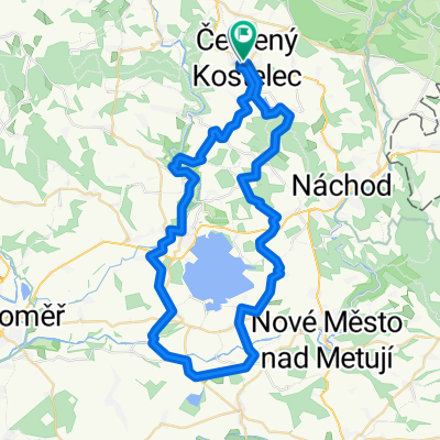 rozhledna Žernov - Slavětín - 58 km