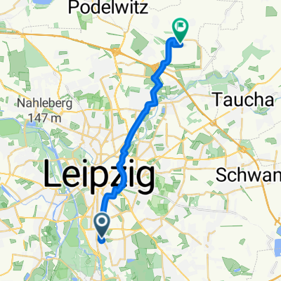 Ausfahrt durch Leipzig