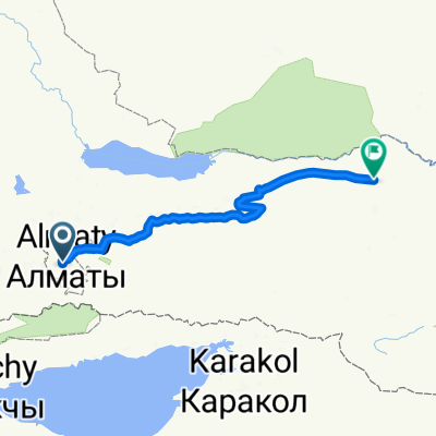 Almaty - Sharin ca. 276 km