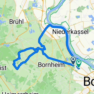 Lange Radrunde von Friedersreuth nach Bonn