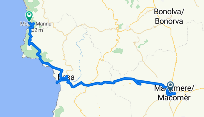 Ziua 6 - Macomer - Bosa - Camping faleza 
