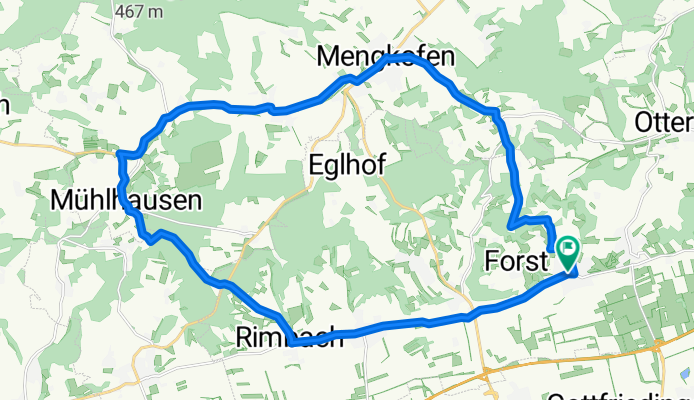 Moosthenning - Mengkofen - Mühlhausen - Rimbach - Dornwang