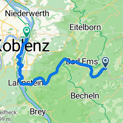 Dausenau - Koblenz Dt. Eck