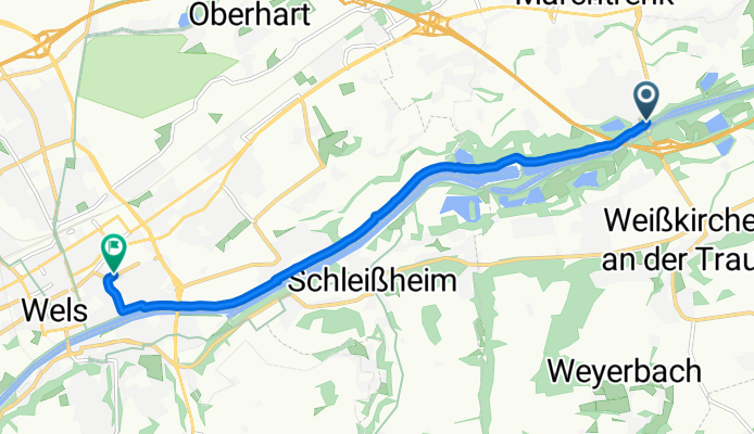Schnelle Ausfahrt von Marchtrenk nach Wels