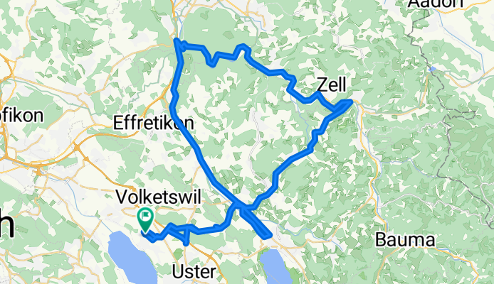 Lange Radrunde von Uster nach Greifensee