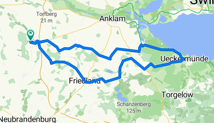 Nach Mönkebude, Ueckermünde