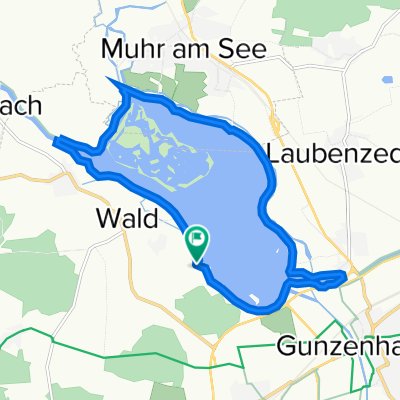 Einmal um den Altmühlsee - Ab dem Seezentrum Wald