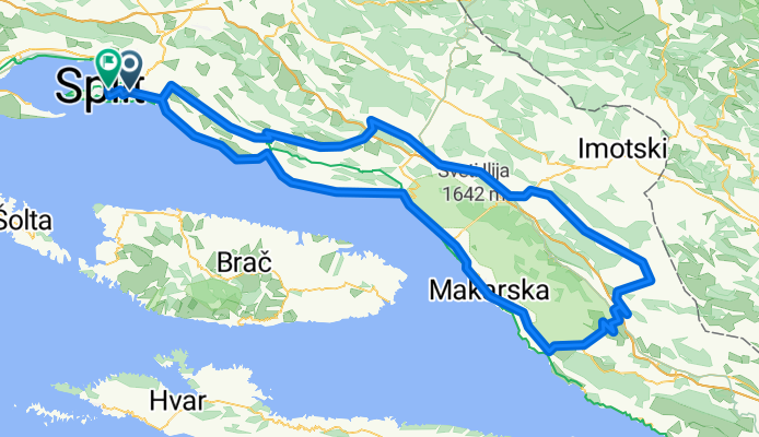 Split-Biokovo-Sestanovac-Gata-Split