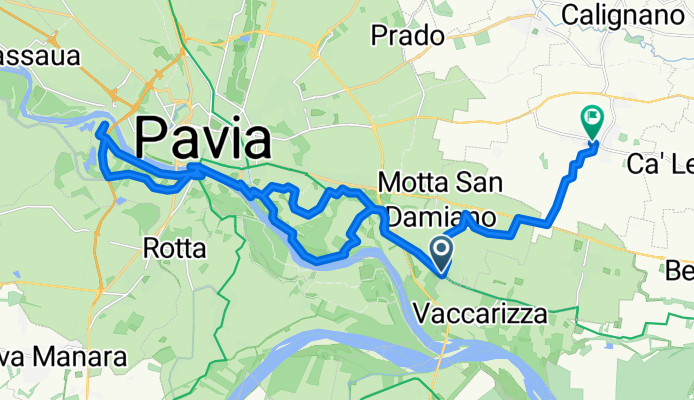 Lengthy ride from Valle Salimbene to Albuzzano