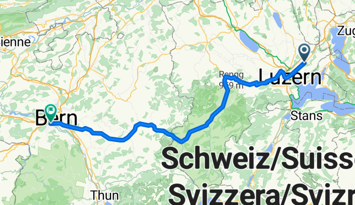 Lucern nach Bern durchs Emmental