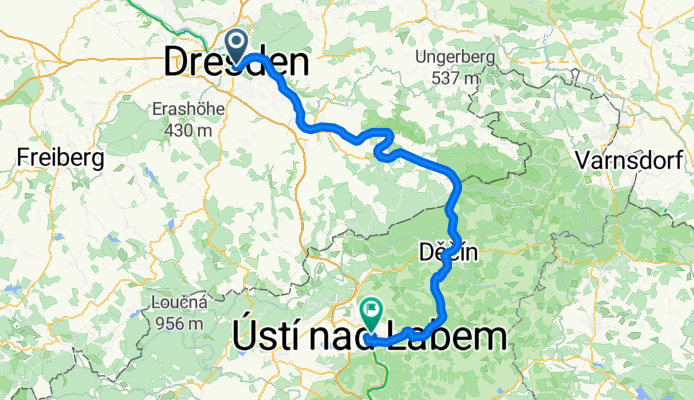 Dresden to Usti Nad Labem