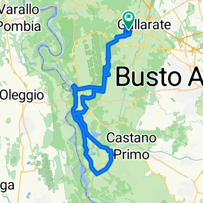 Tornavento Castano Turbigo Nosate Cardano al Campo 47 km