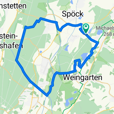 Flache Wald- und Wiesentour