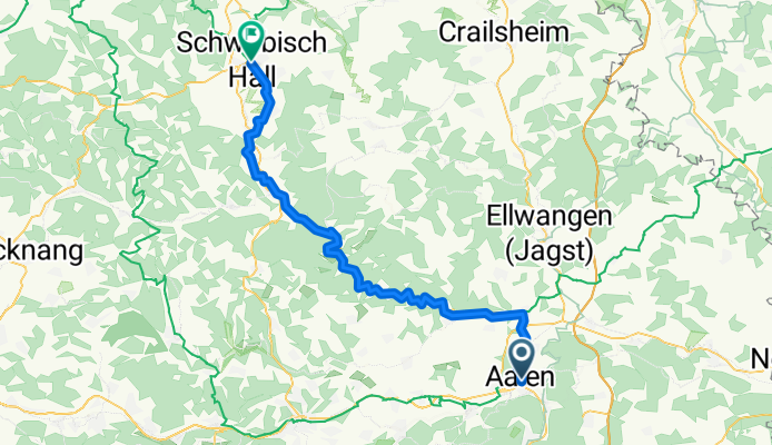 Aalen nach Schwäbisch Gmünd