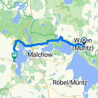 Waren - Plau (Rrw Kölpin Fleesensee u Elbe Müritz)