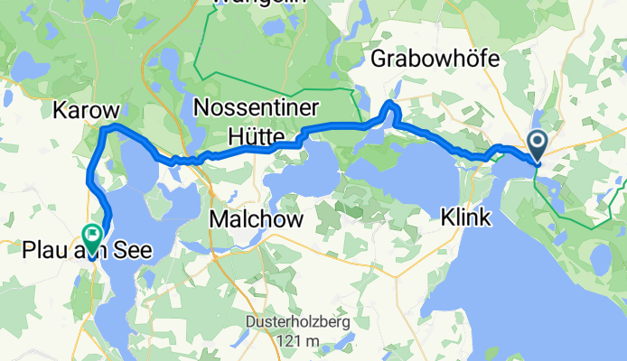 Waren - Plau (Rrw Kölpin Fleesensee u Elbe Müritz)