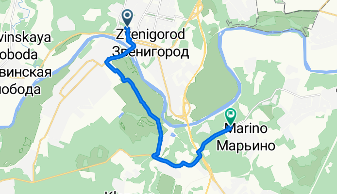 Brief bike tour from Zvenigorod to MKB45