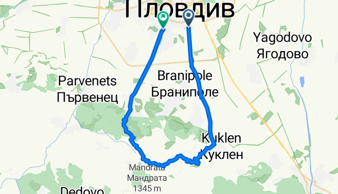 Пловдив-Куклен-Гълабово-Марково-Пловдив