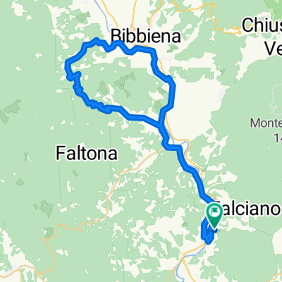 Subbiano -  Bibbiena - Ortignano - Pretella - Castel Focognano