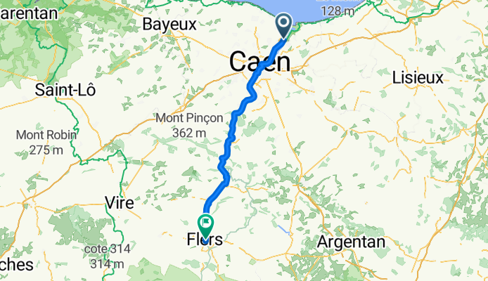 Caen to Fleurs