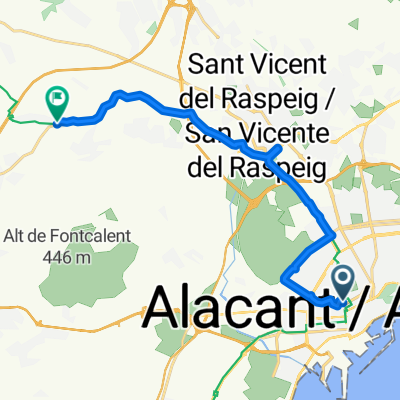 Subida a La  Alcoraya