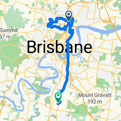 bike tour from Mayne to Brisbane