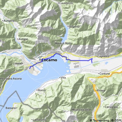 Ascona - Cugnasco - fiume Ticino