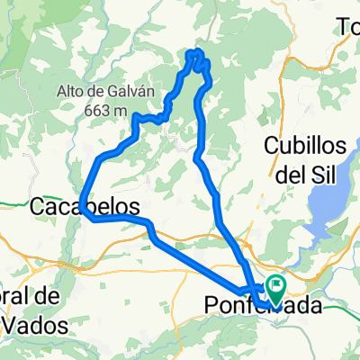 Ponferrada – Cacabelos – Arganza - Sancedo – Ponferrada