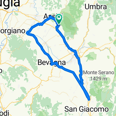 San Vitale - Passaggio Bettona - Bevagna - Fonti del Clitunno - Foligno - San Vitale