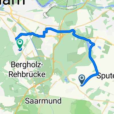 Ausfahrt von Stahnsdorf nach Potsdam