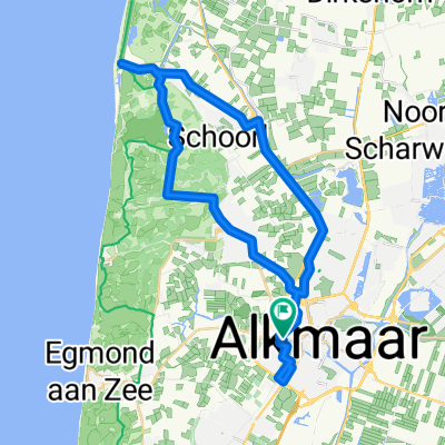 Lengthy bike through Alkmaar