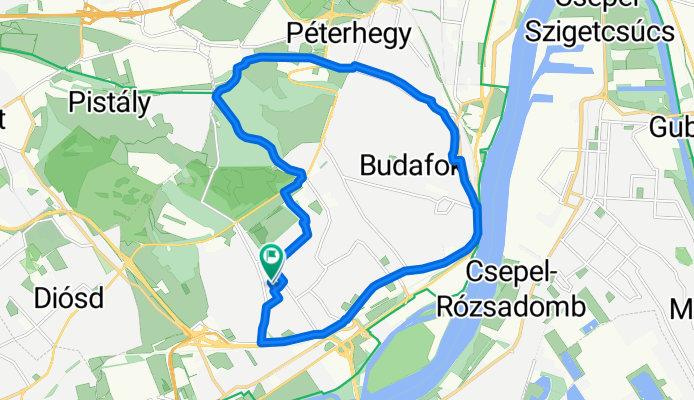 ride through Budapest XXII. kerület