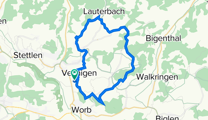 KUW Biketour Kurzform Vechigen - Mänziwilegg