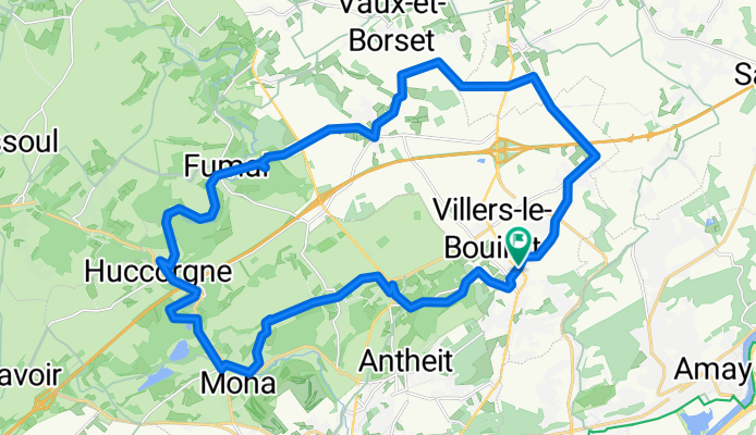 Villers - Vinalmont - Moha - Huccorgne - Fumal - Warnant - Fize
