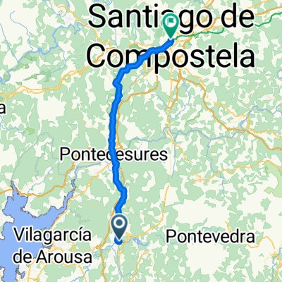 Caldas de Reis to Santiago de Compostela