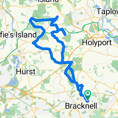Bracknell to crazies hill and know hill