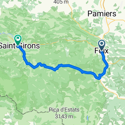 Dag 2B Foix - Saint-Girons, 76 km 1240 hm