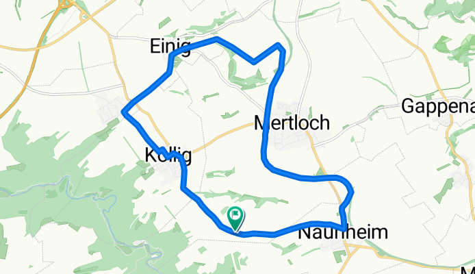 Route Gering Naunheim