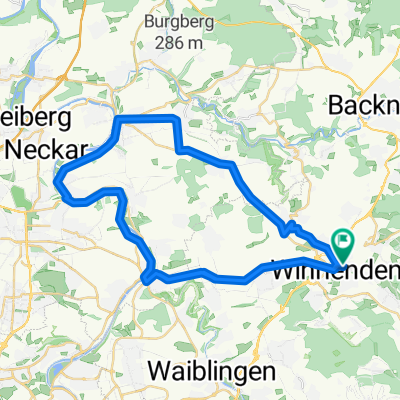 Rundfahrt Winnenden über Neckarrems, Marbach, Erdmannhausen