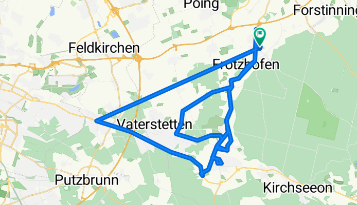 Lange Radrunde durch Anzing