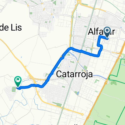 Short bike tour from Alfafar to Albal
