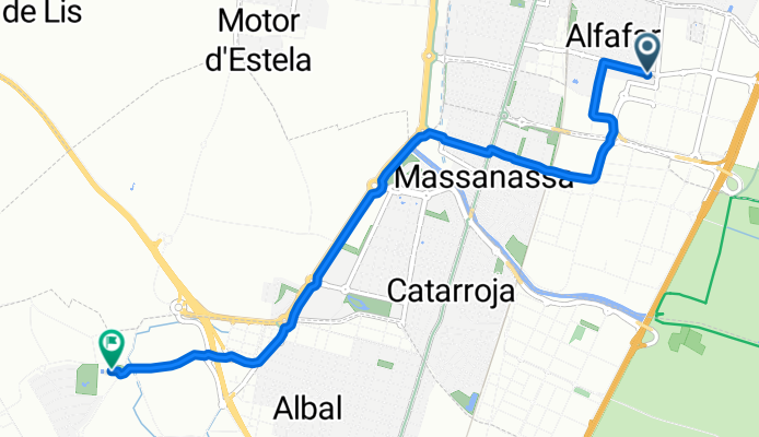 Short bike tour from Alfafar to Albal