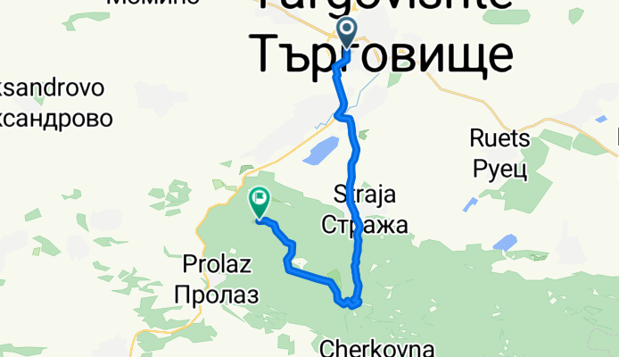 до х. Младост по шосето