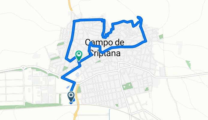 circuito carrera a píe 5km por vuelta