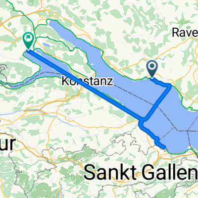 Lange Radrunde von Friedrichshafen nach Radolfzell am Bodensee