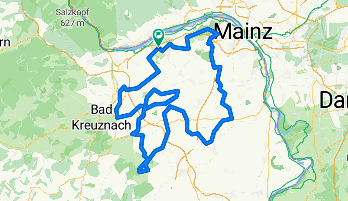 Kreuz ud Quer durch schöne Rhoihesse !