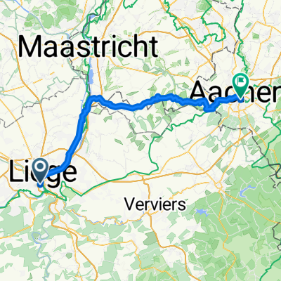 Lüttich - Aachen mit Dreiländereck