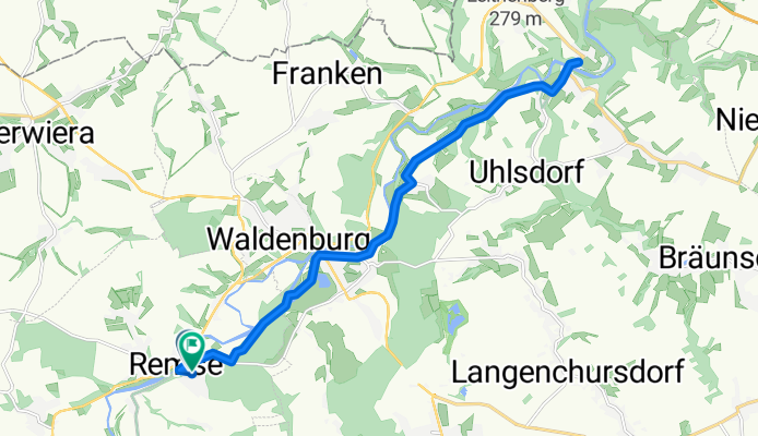 Mulderadweg / Remse - Wolkenburg